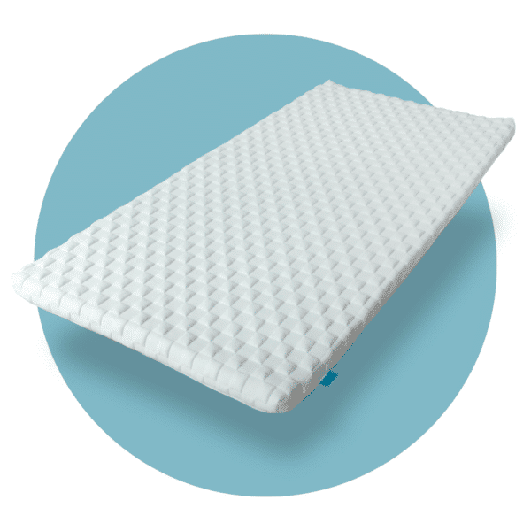 white levitex mattress topper floating